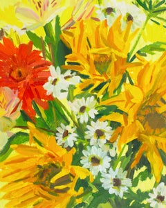 'Joyful Blooms (Party Flowers)' - still life - fauvism - floral - iris