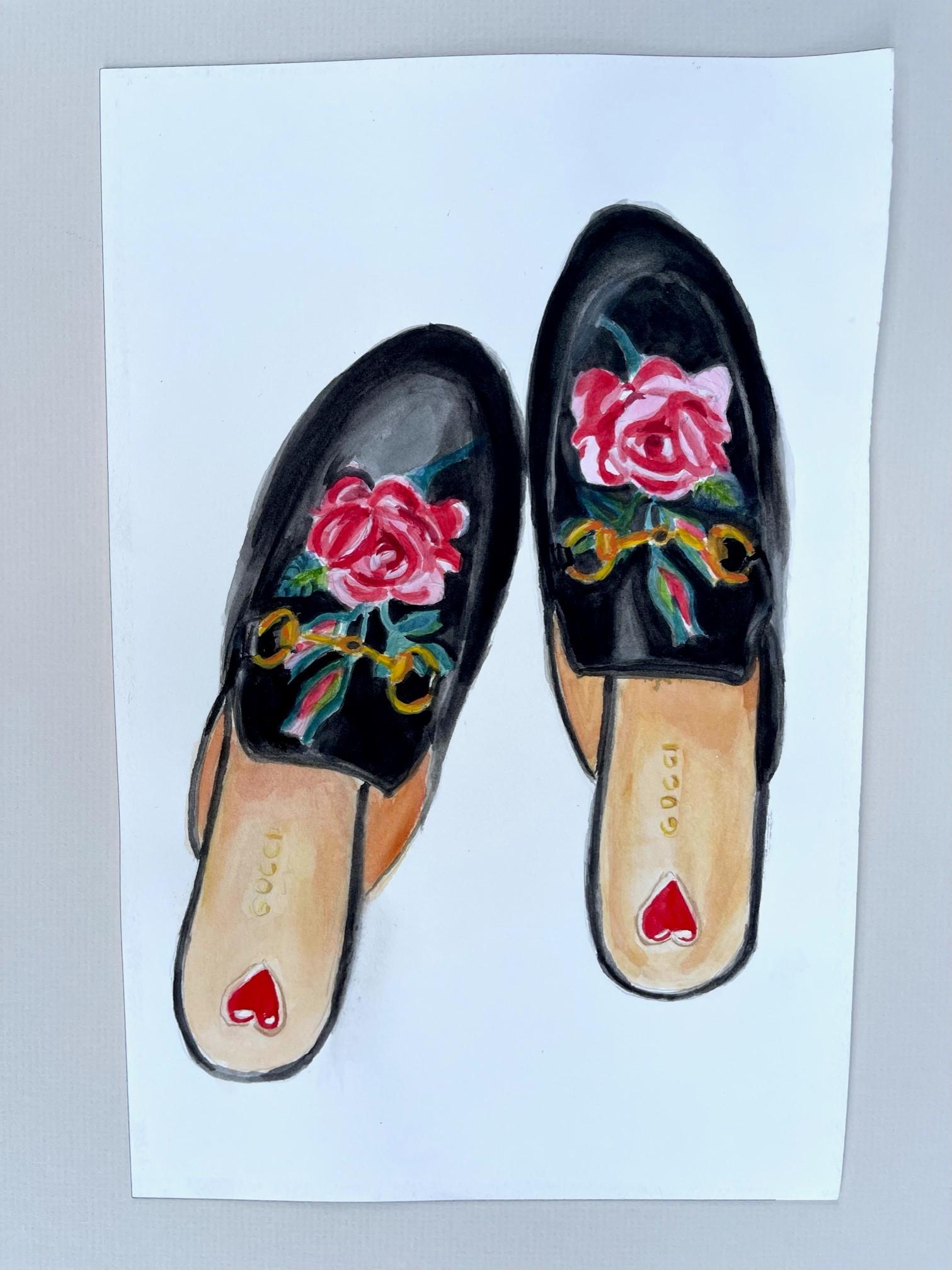 Gucci -Rose Slide - Modern Art by Christina Ruggieri