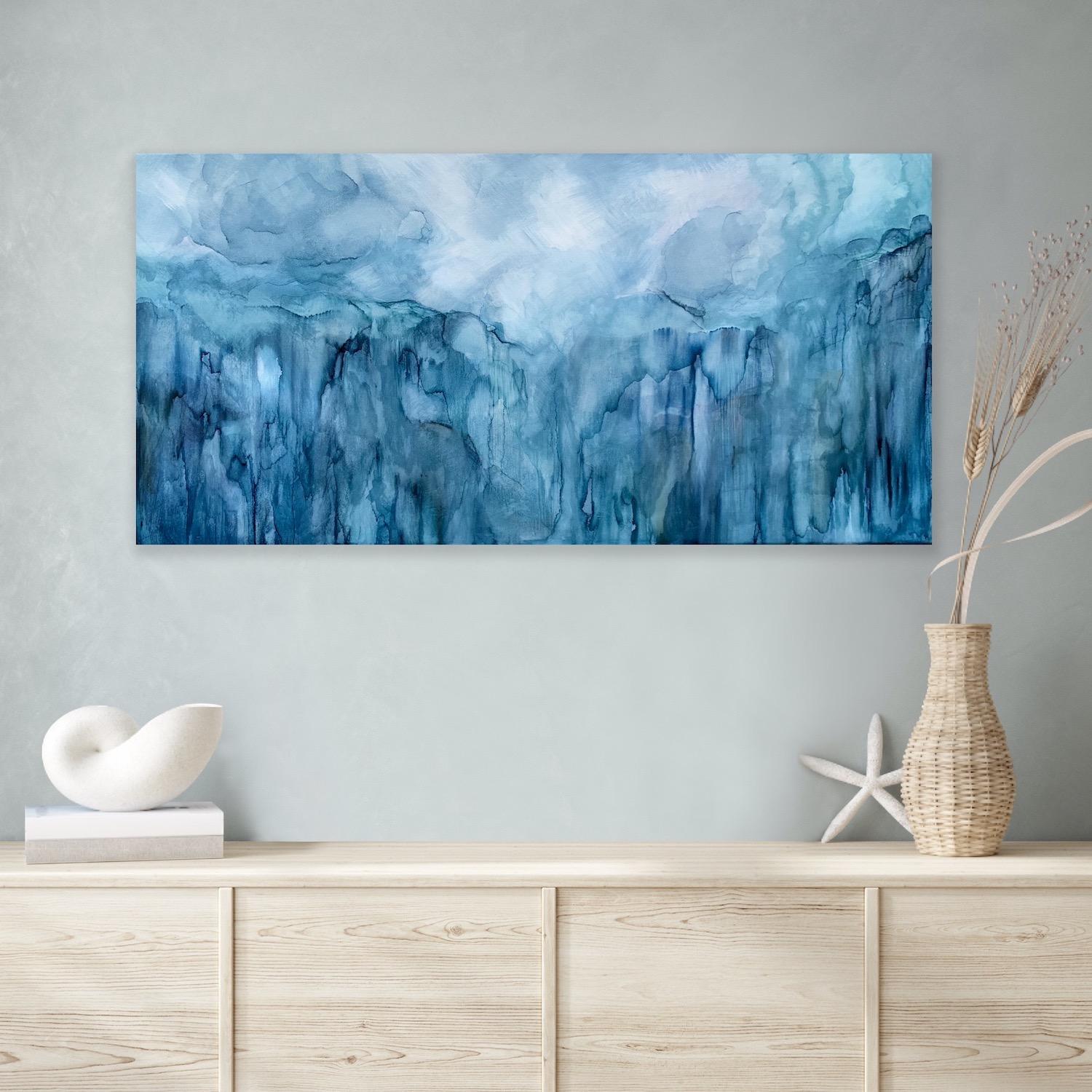 Landscape in My Mind - Abstract Painting by Christina Sadler