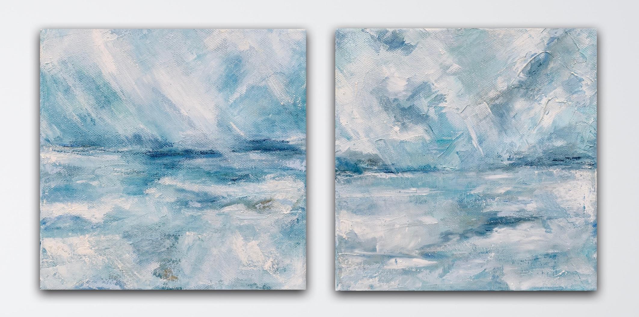 Christina Sadler Landscape Painting -  Let The Clouds Come and Where The Sky Meets The Sea