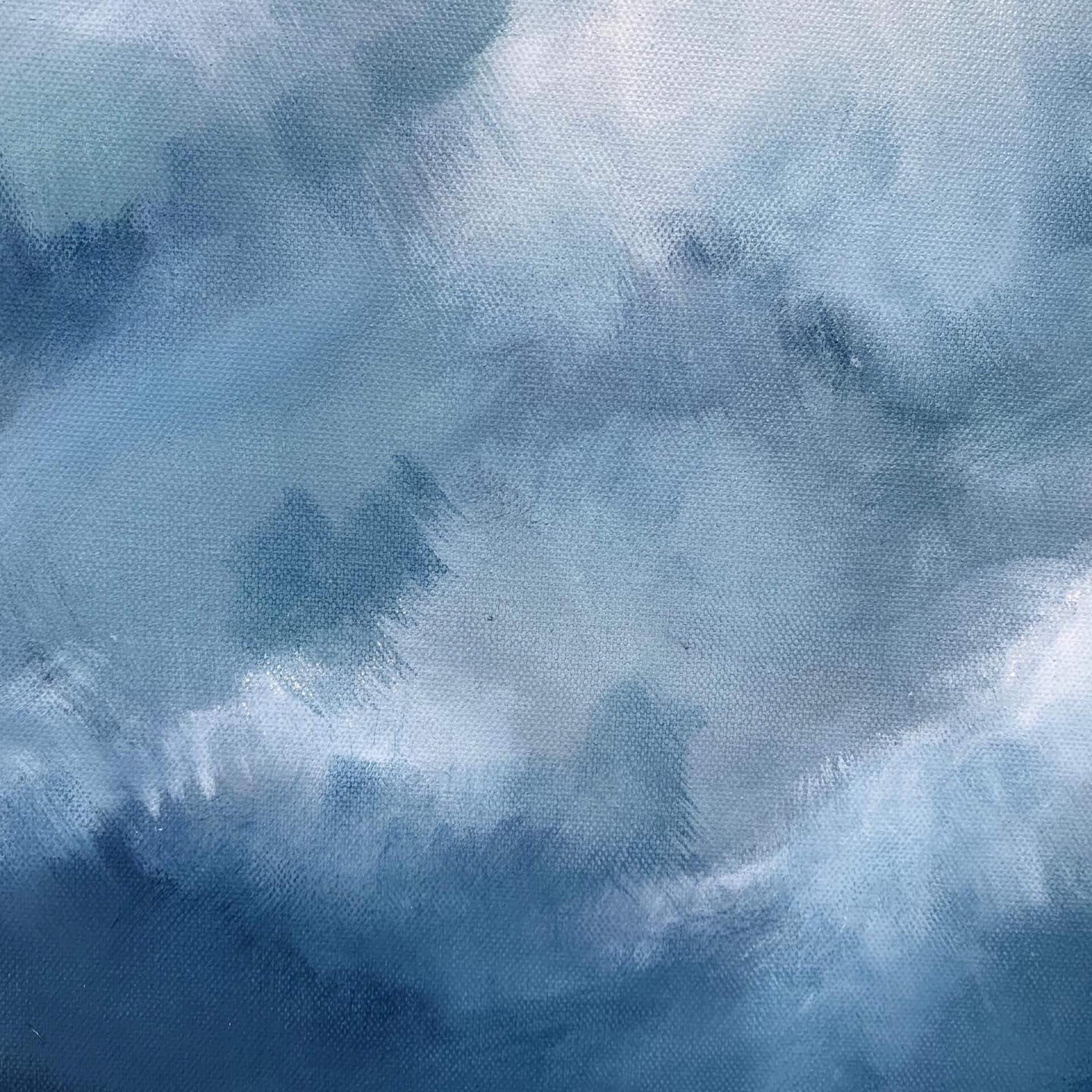 Auf dem Sturm Liste – Painting von Christina Sadler