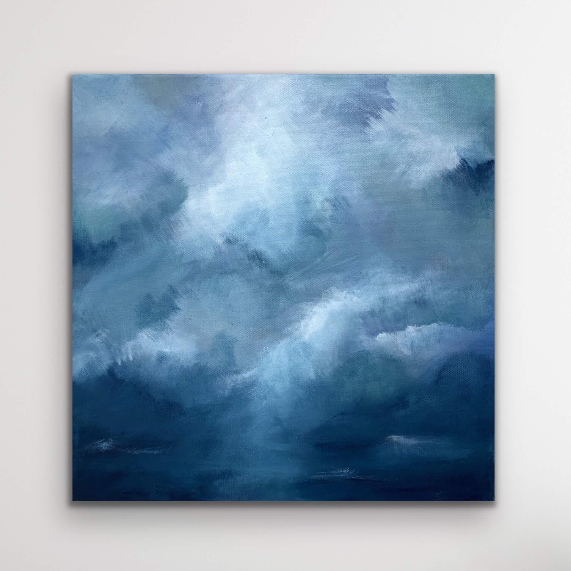 Christina Sadler Landscape Painting - Listening to the Storm