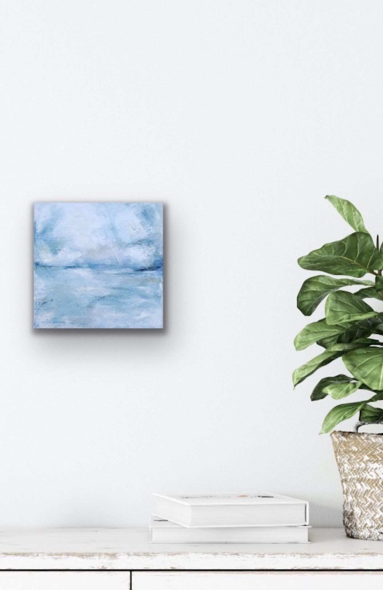 En el horizonte, Christina Sadler, Pintura original, Arte en las nubes, Paisaje aéreo en venta 1