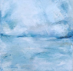 En el horizonte, Christina Sadler, Pintura original, Arte en las nubes, Paisaje aéreo