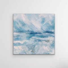 Where The Sky Meets The Sea, Christina Sadler, Original Skyscape Cloud Painting