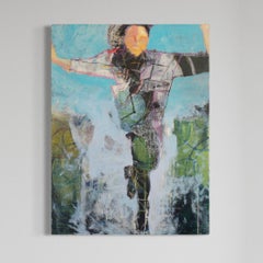 Christine Averill-Green - "Bailando a lo grande" Pintura abstracta de figuras "Bailando a lo grande" Pintura abstracta de figuras