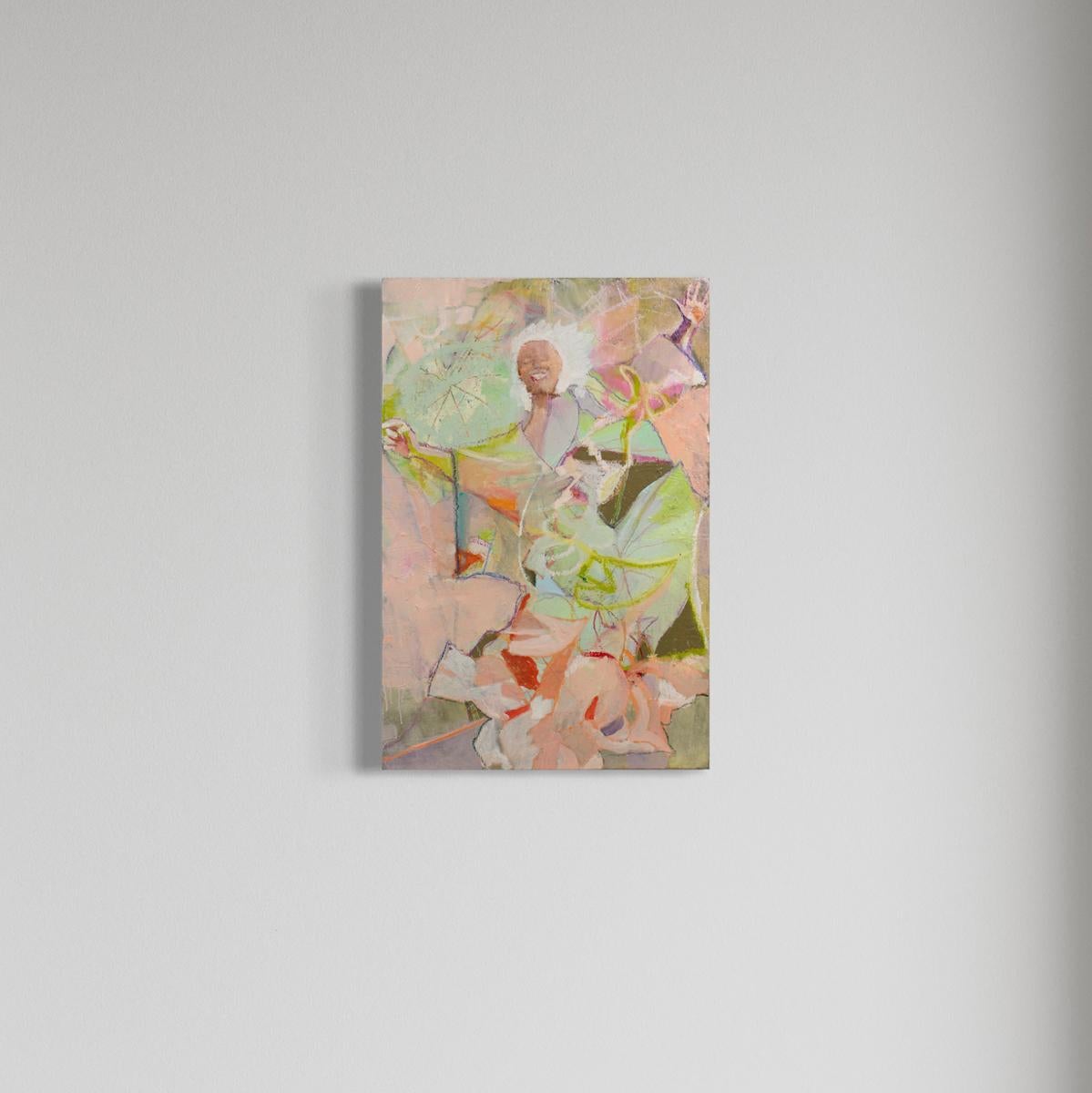 Abstract Painting di Christine Averill-Green - "Euforia" Pittura astratta di figura