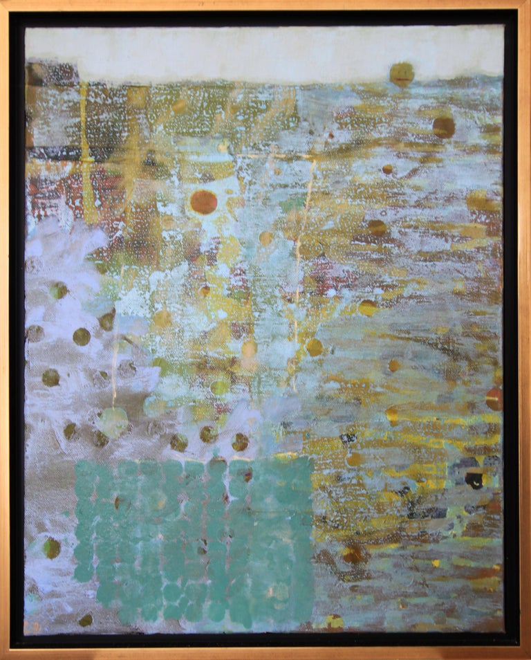 Christine AverillGreen 'Head Above Water', Contemporary Geometric