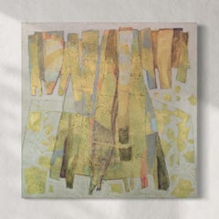 « Kimonoesque (Métaux et vestiges) », peinture métallique abstraite