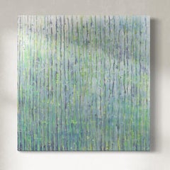 "Rugiada mattutina", pittura a olio astratta