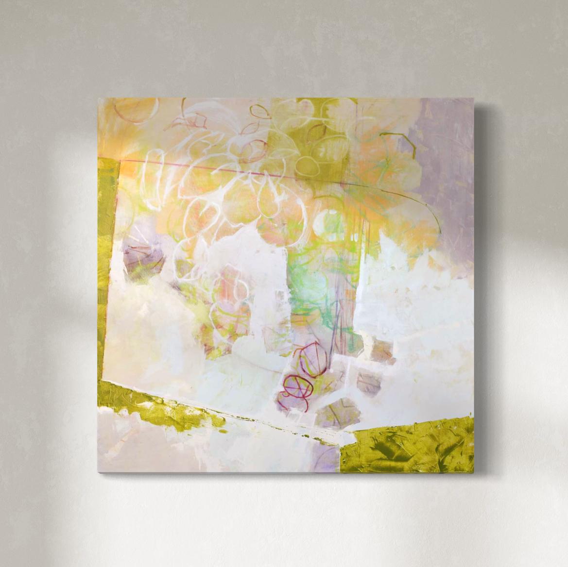 Abstract Painting di Christine Averill-Green - "Romanzo d'amore", Pittura astratta
