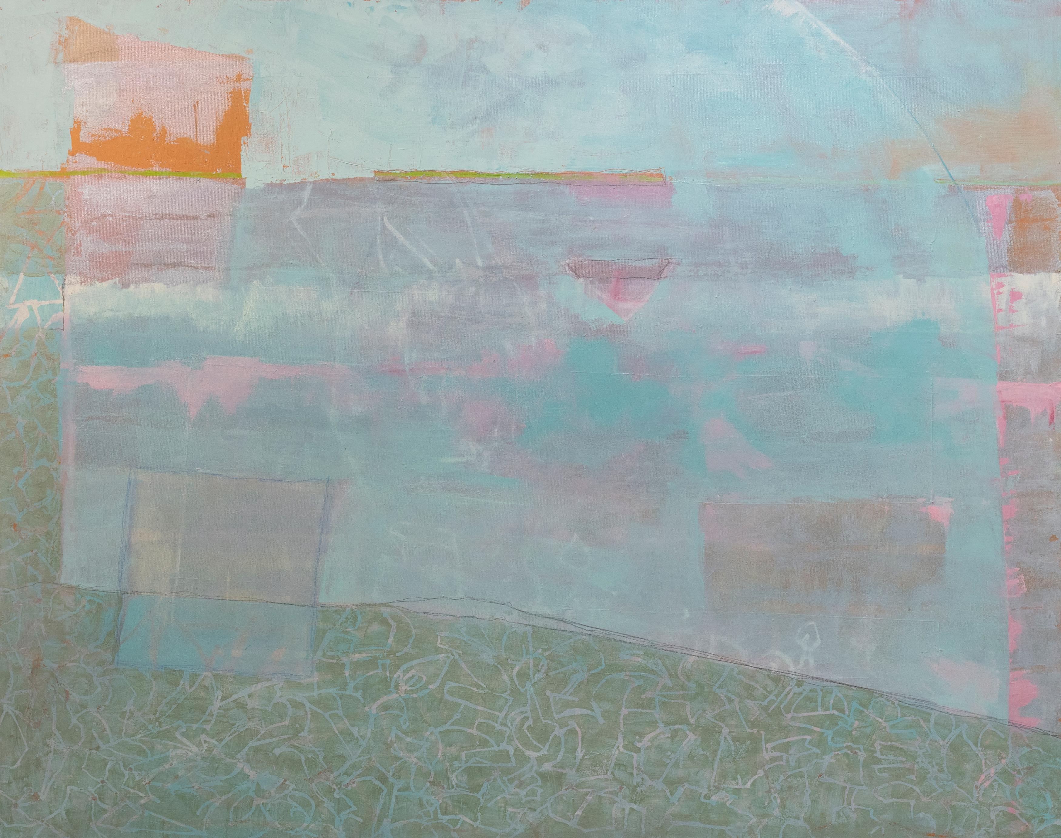 Cette peinture abstraite est ce que l'artiste appelle 