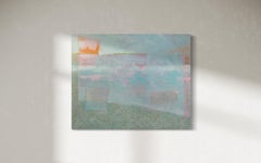 "Sea Glass/Ocean Mist, " Abstract Painting