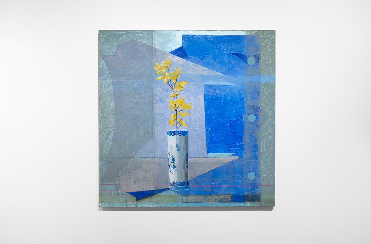 Still-Life Painting de Christine Averill-Green - "Primavera 2024" Naturaleza Muerta Floral Abstracta Pintura de Declaración