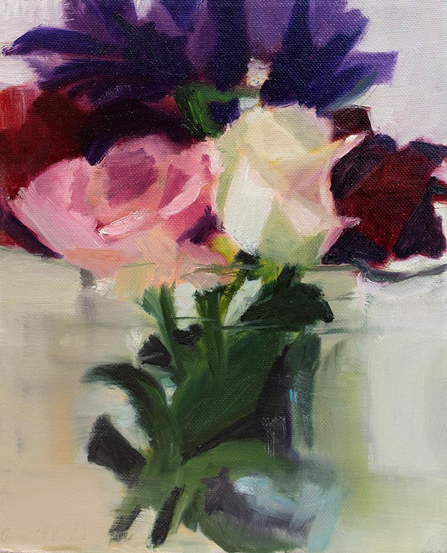 Christine Averill-Green Still-Life Painting - "Spring Bouquet, " Still Life Painting