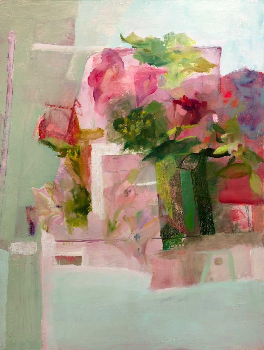 Christine Averill-Green Abstract Painting – Abstraktes Gemälde „Spring Bouquet II“