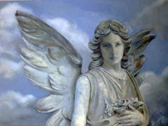 Angel #4, Gemälde, Öl auf Leinwand