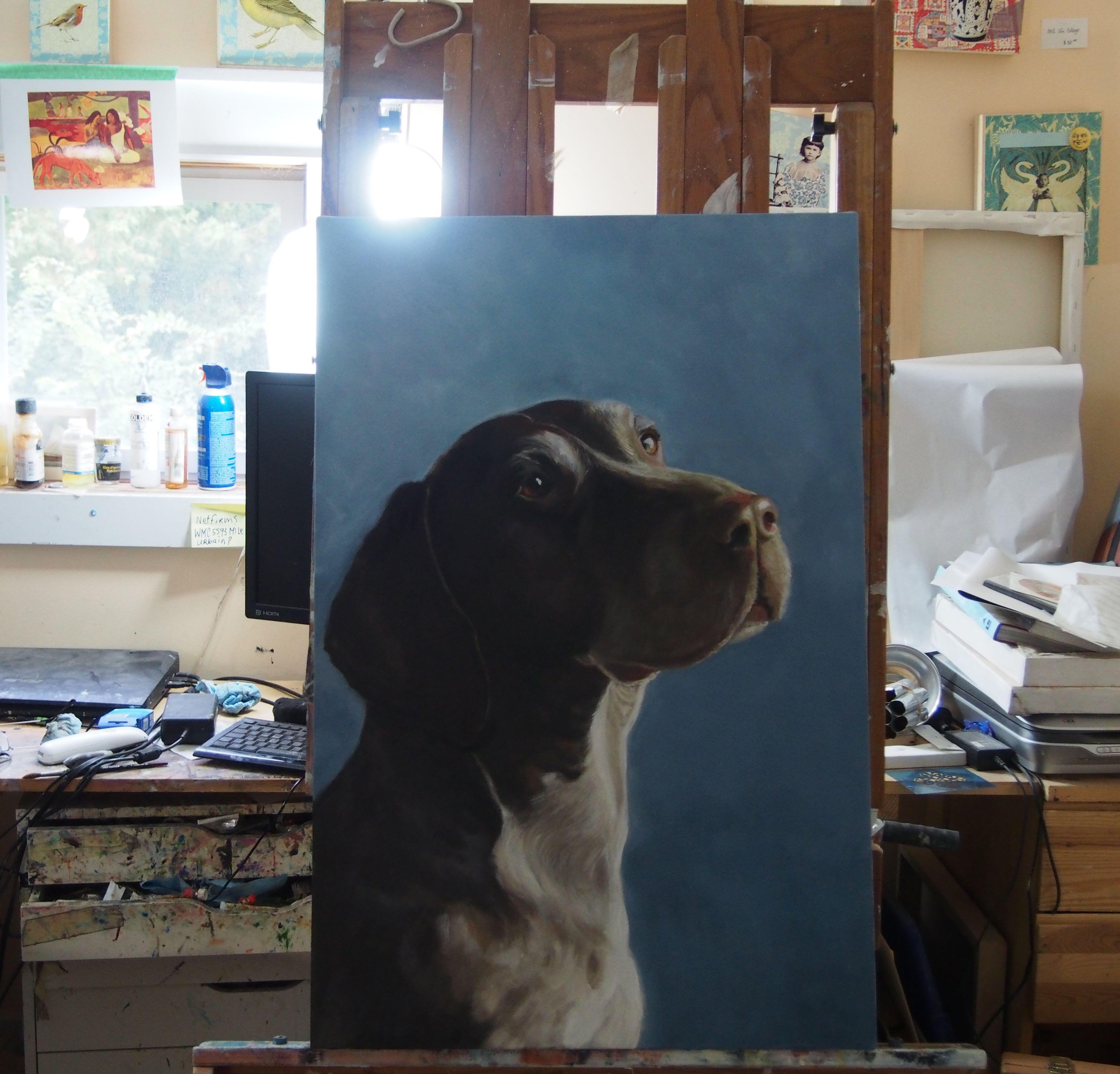 Eres mi todo, Pintura, Óleo sobre lienzo - Painting Realista de Christine Cousineau