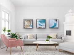 First Thoughts #1, 2 & 3, triptych, original painting, landscape, contemporary