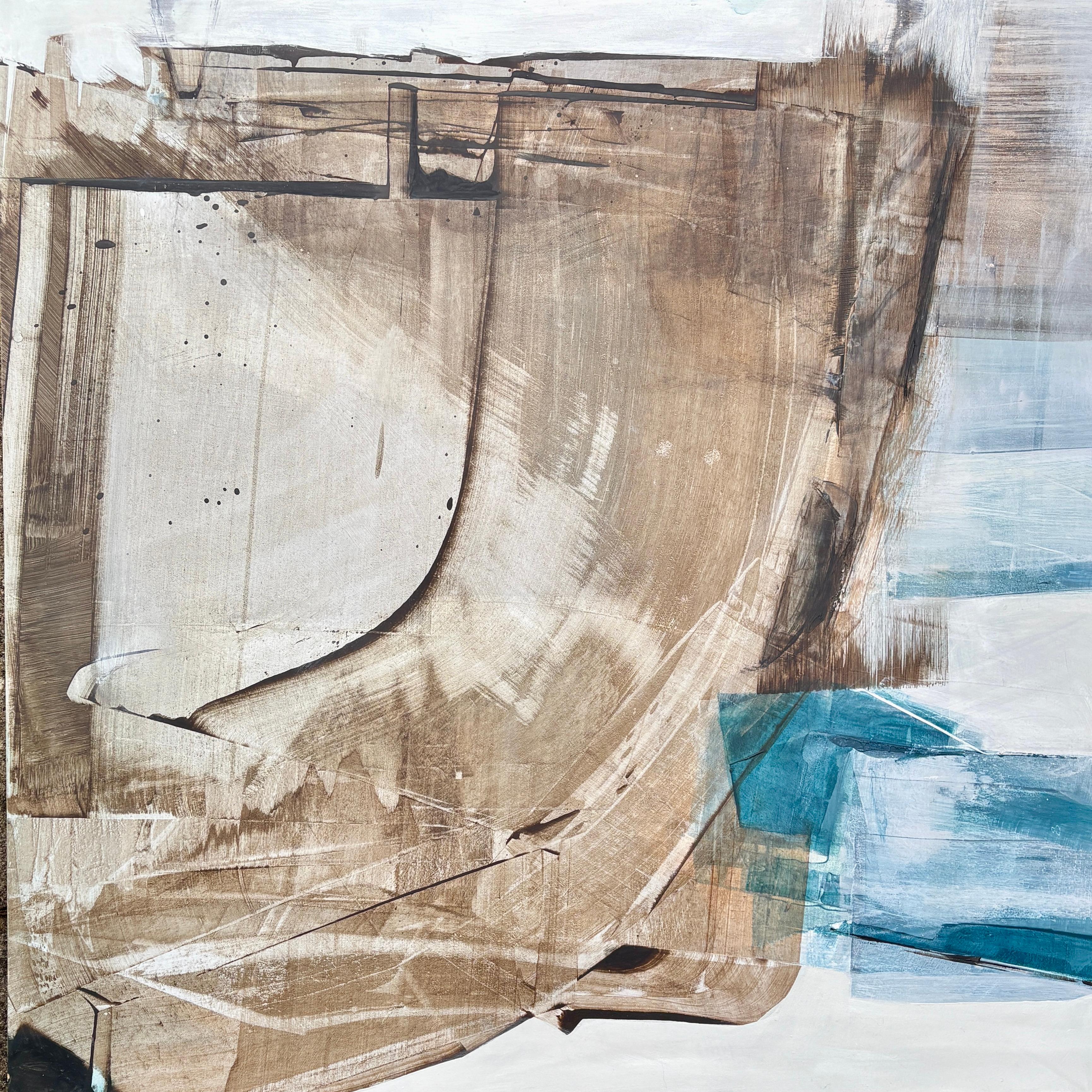 Landscape Painting di Christine Evans - First Thoughts #3, dipinto originale, paesaggio, contemporaneo