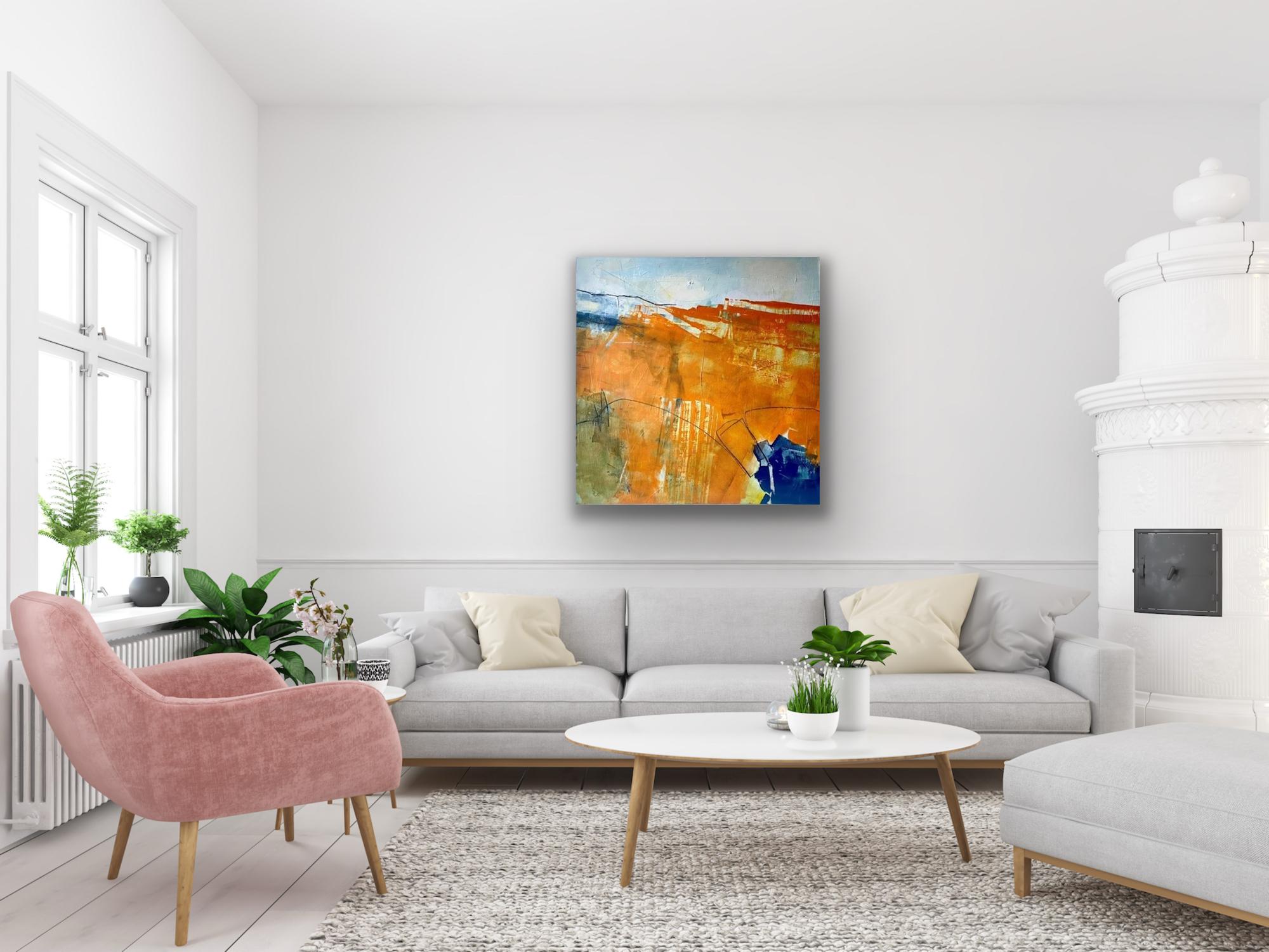 Freilaufend, Originalgemälde, Landschaft, Contemporary im Angebot 5