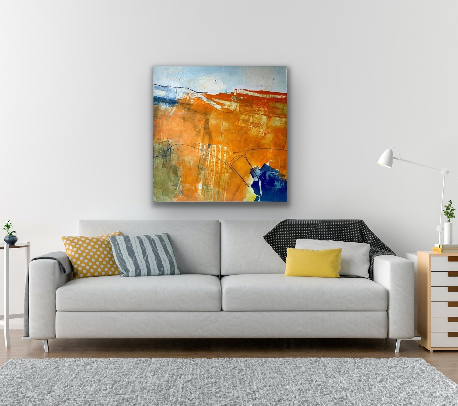 Freilaufend, Originalgemälde, Landschaft, Contemporary im Angebot 6