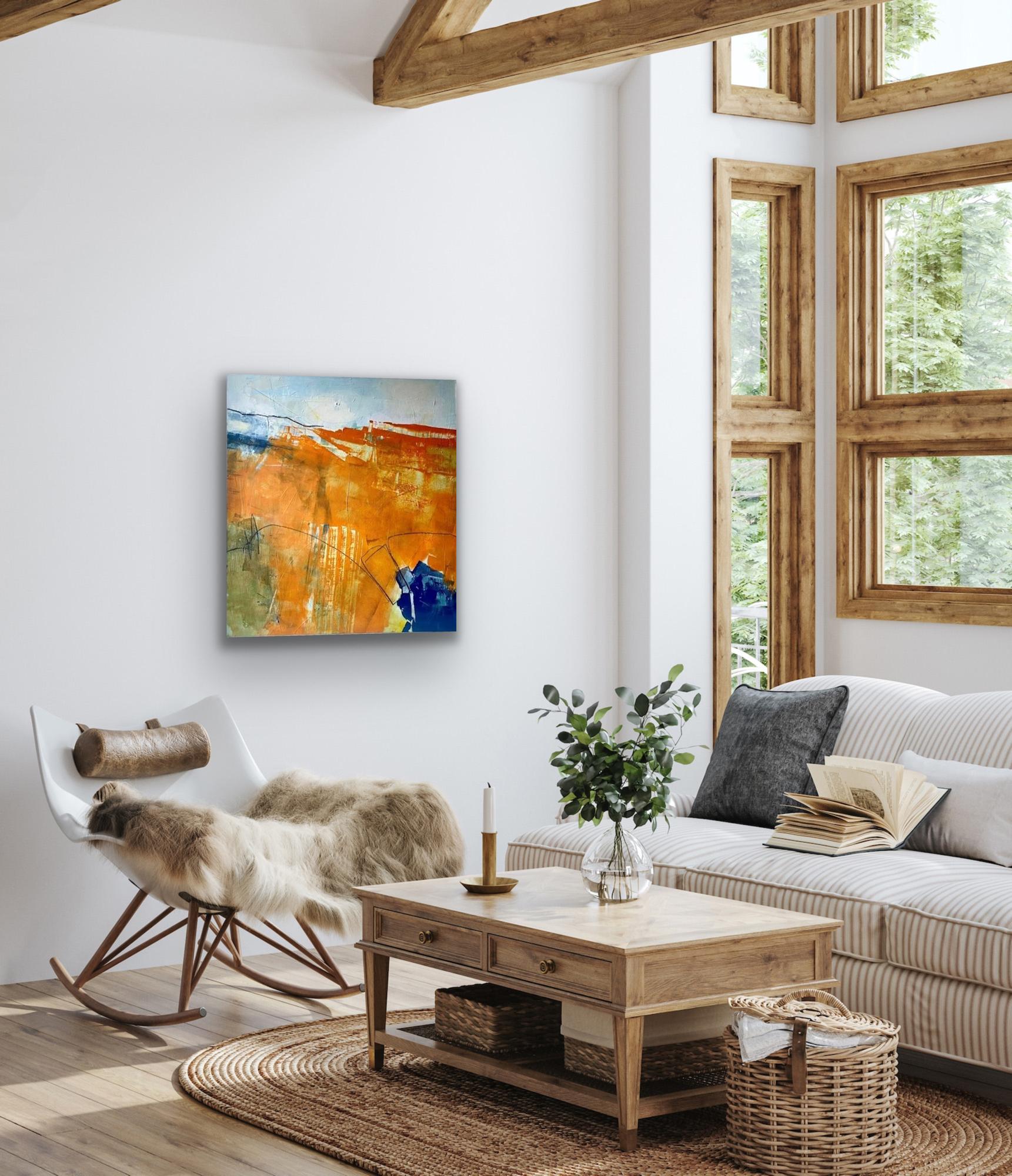 Freilaufend, Originalgemälde, Landschaft, Contemporary im Angebot 4