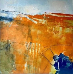 A ruota libera, dipinto originale, paesaggio, contemporaneo