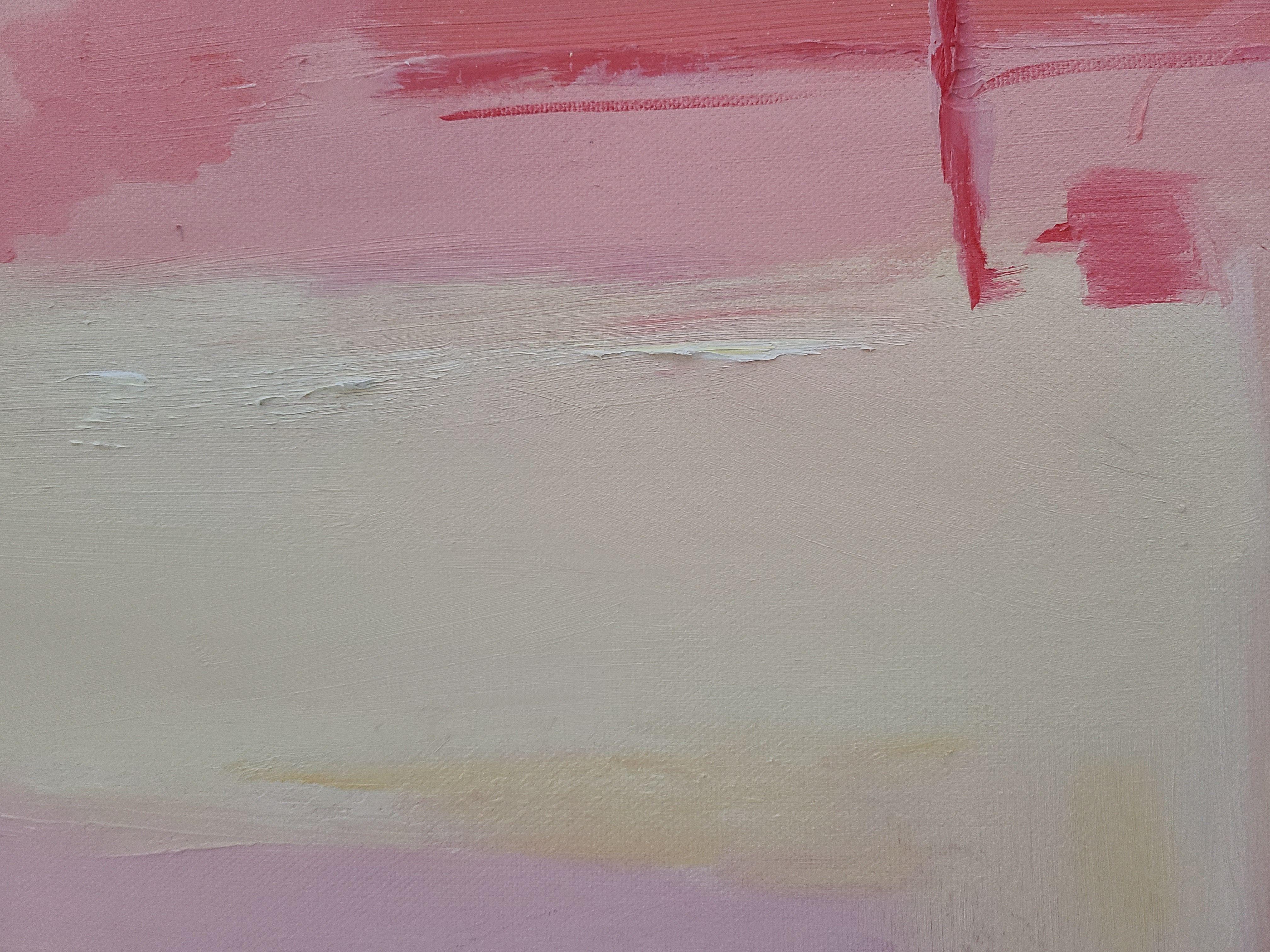 Segui la luce, Pittura, Olio su tela - Abstract Painting Marrone di Christine Frisbee