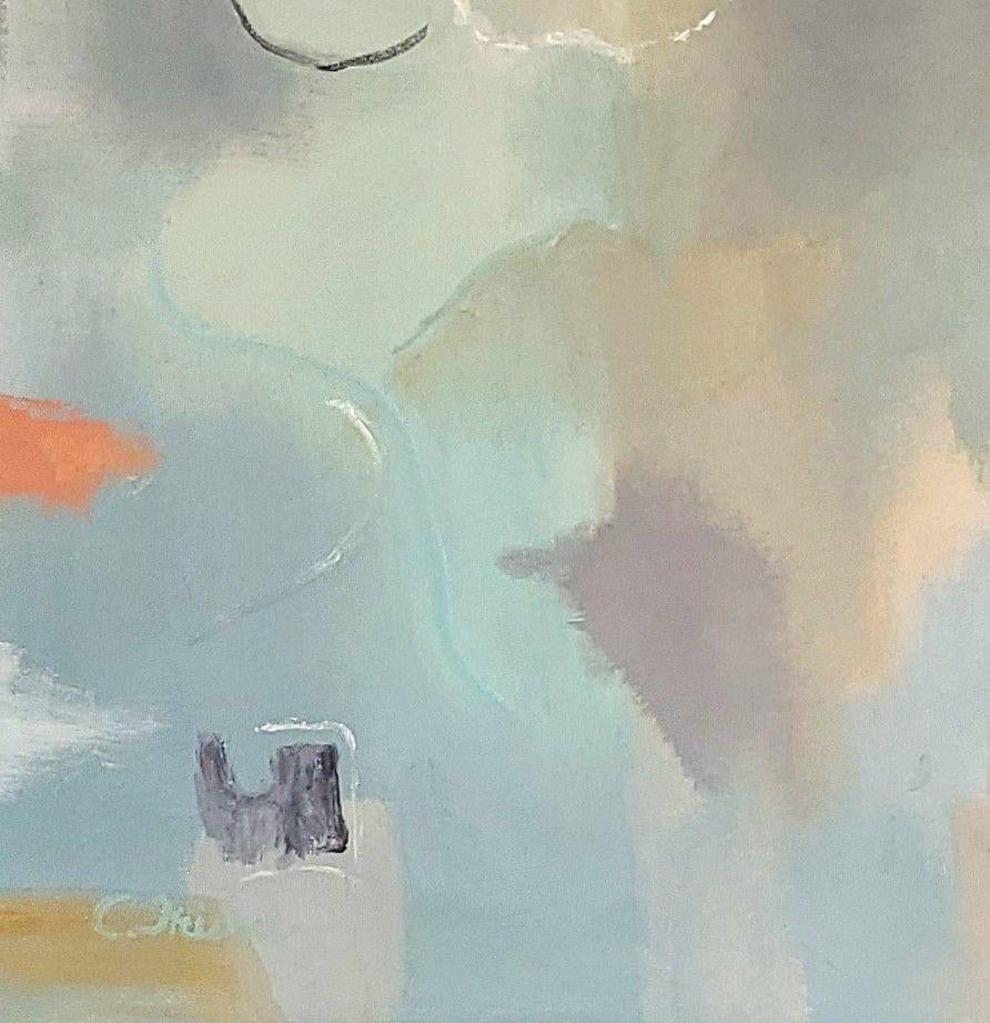 Nei miei sogni, Pittura, Olio su tela - Painting Astratto di Christine Frisbee