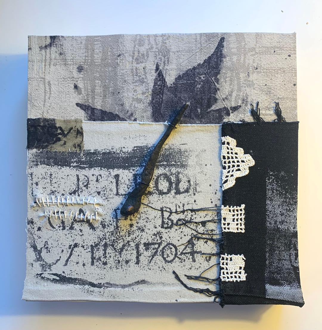 FOGLIA AMORE : tecnica mista - Mixed Media Art di Christine Graf