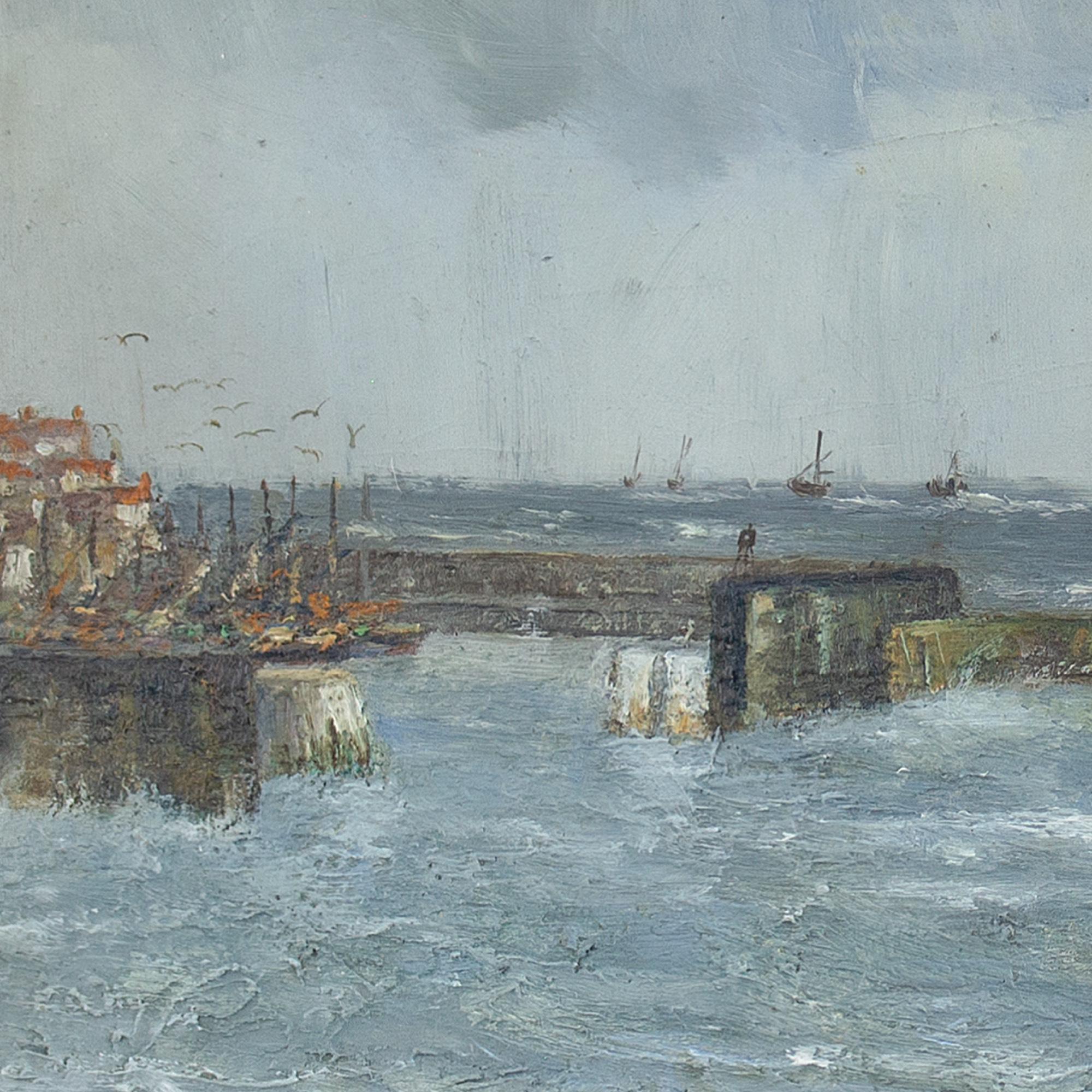 Christine Hansen, Storm Firth Of Forth, Oil Painting 2