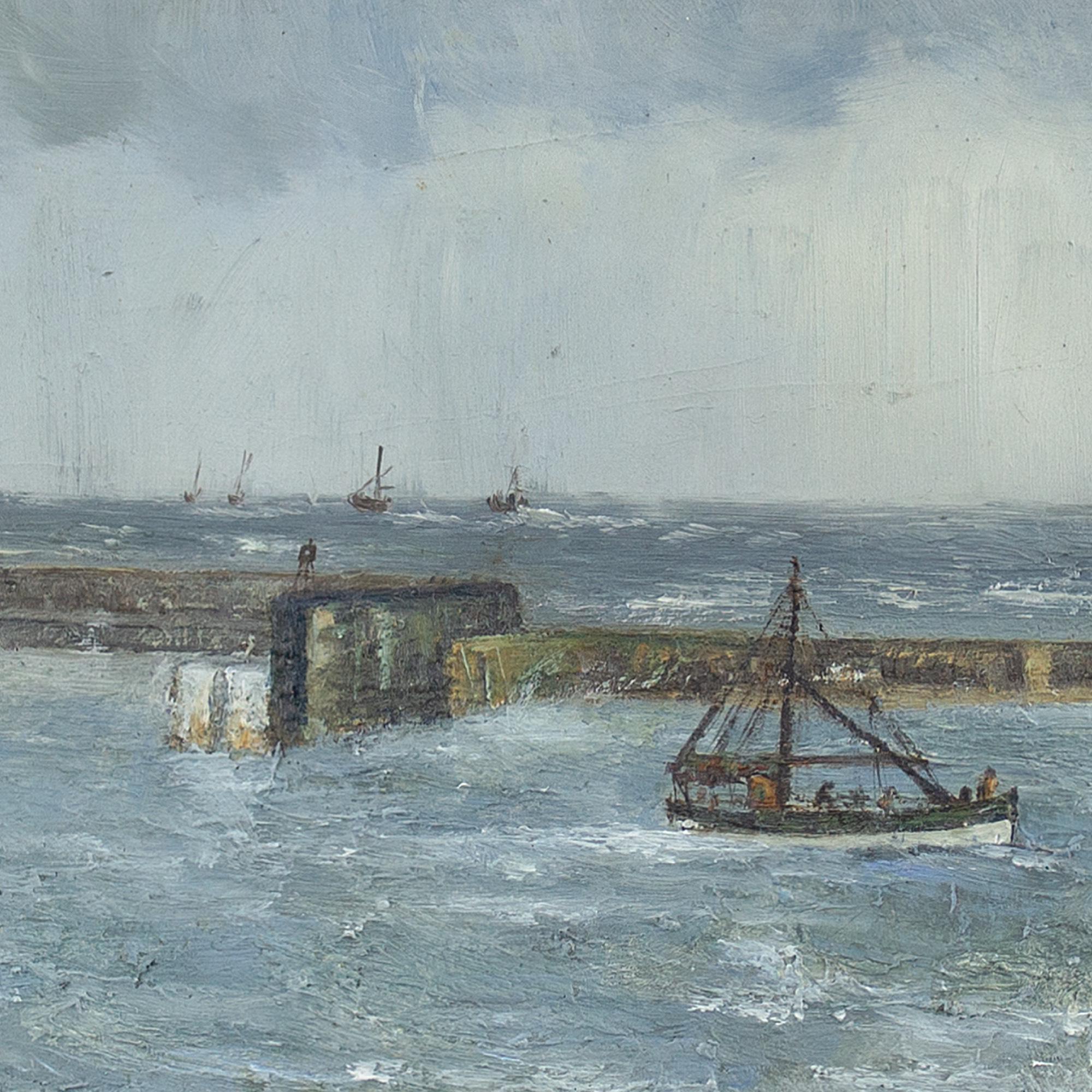 Christine Hansen, Storm Firth Of Forth, Oil Painting 3