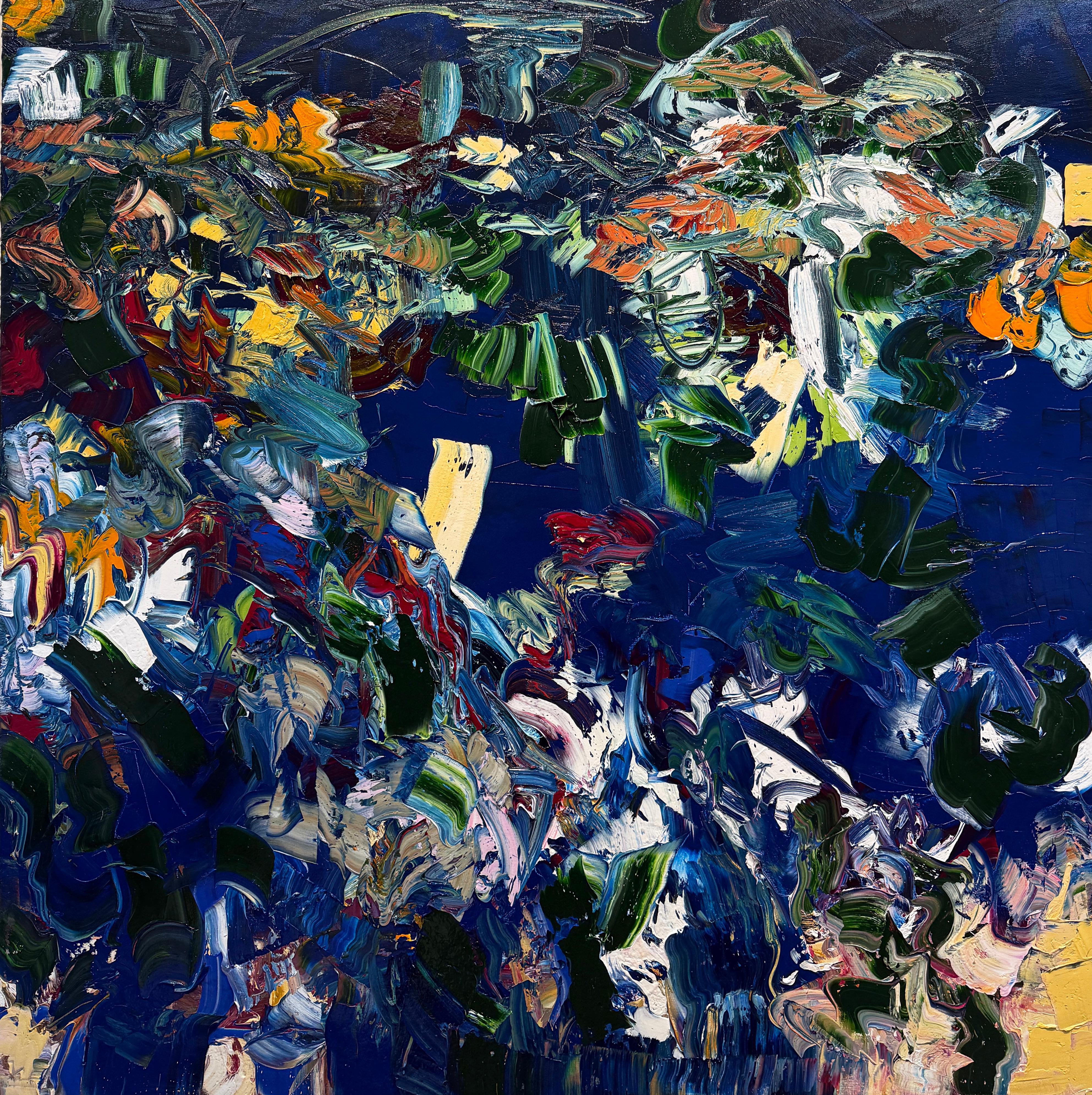 Abstract Painting de Christine Hayman - Jardín de invierno