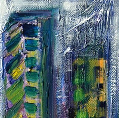 Ville et voitures, Painting, Oil on Canvas