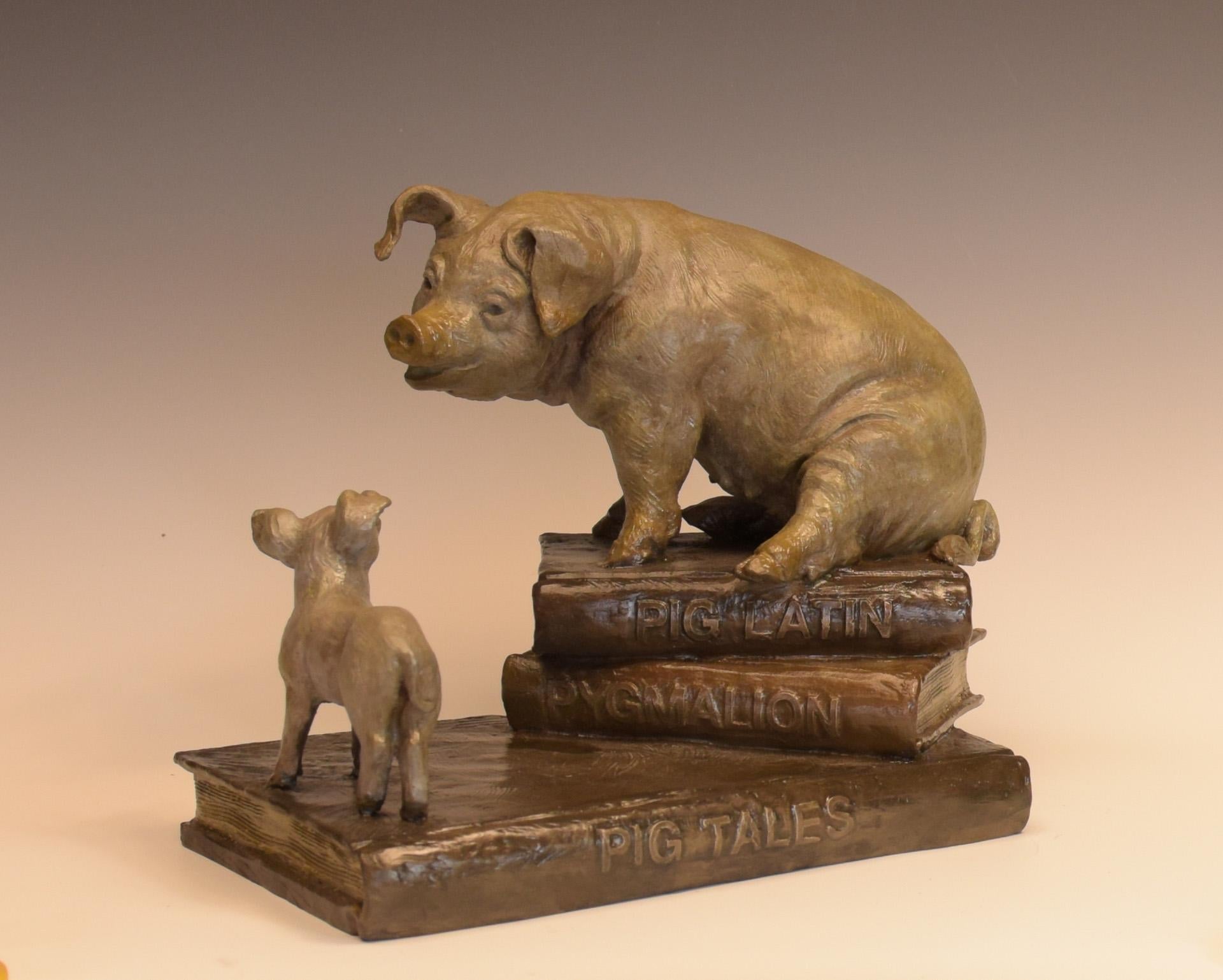 Christine Knapp Figurative Sculpture – Schweineschwanz