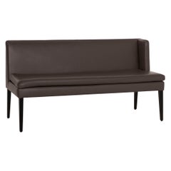 Christine Kröncke Dinegra Leather Bench Gray Bench Dark Gray