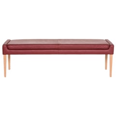 Christine Kröncke Red Leather Bench