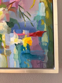 Campanula, Pink Waxflowers, and Daffodils