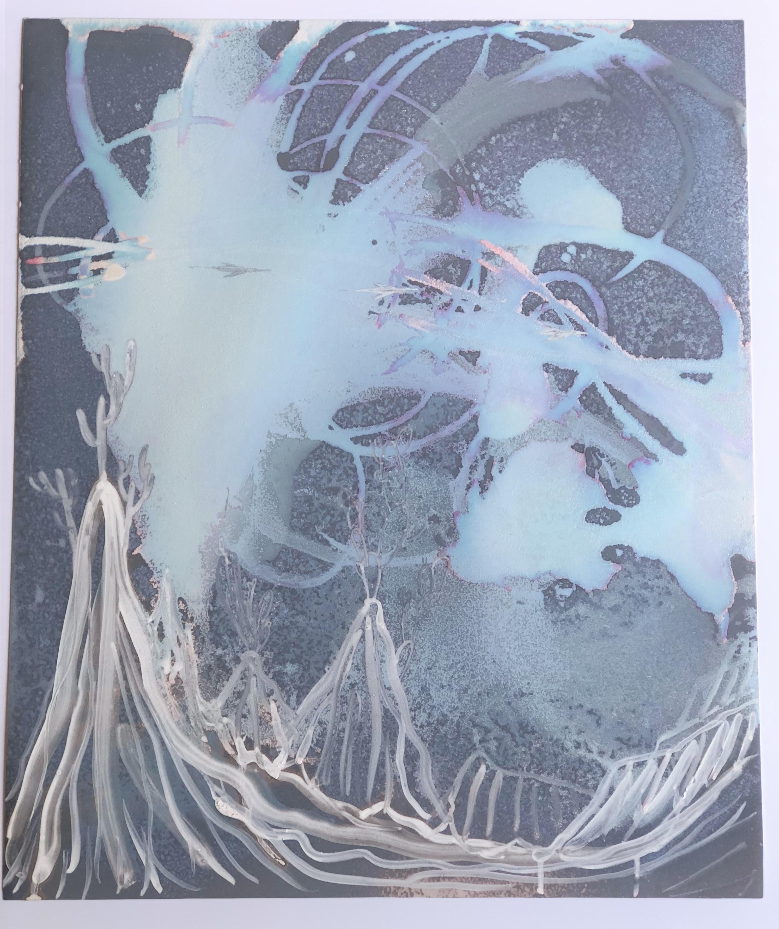 Salt Kristalle, Acryl-Serie (2015) - Flugmuster  – Mixed Media Art von Christine Nguyen