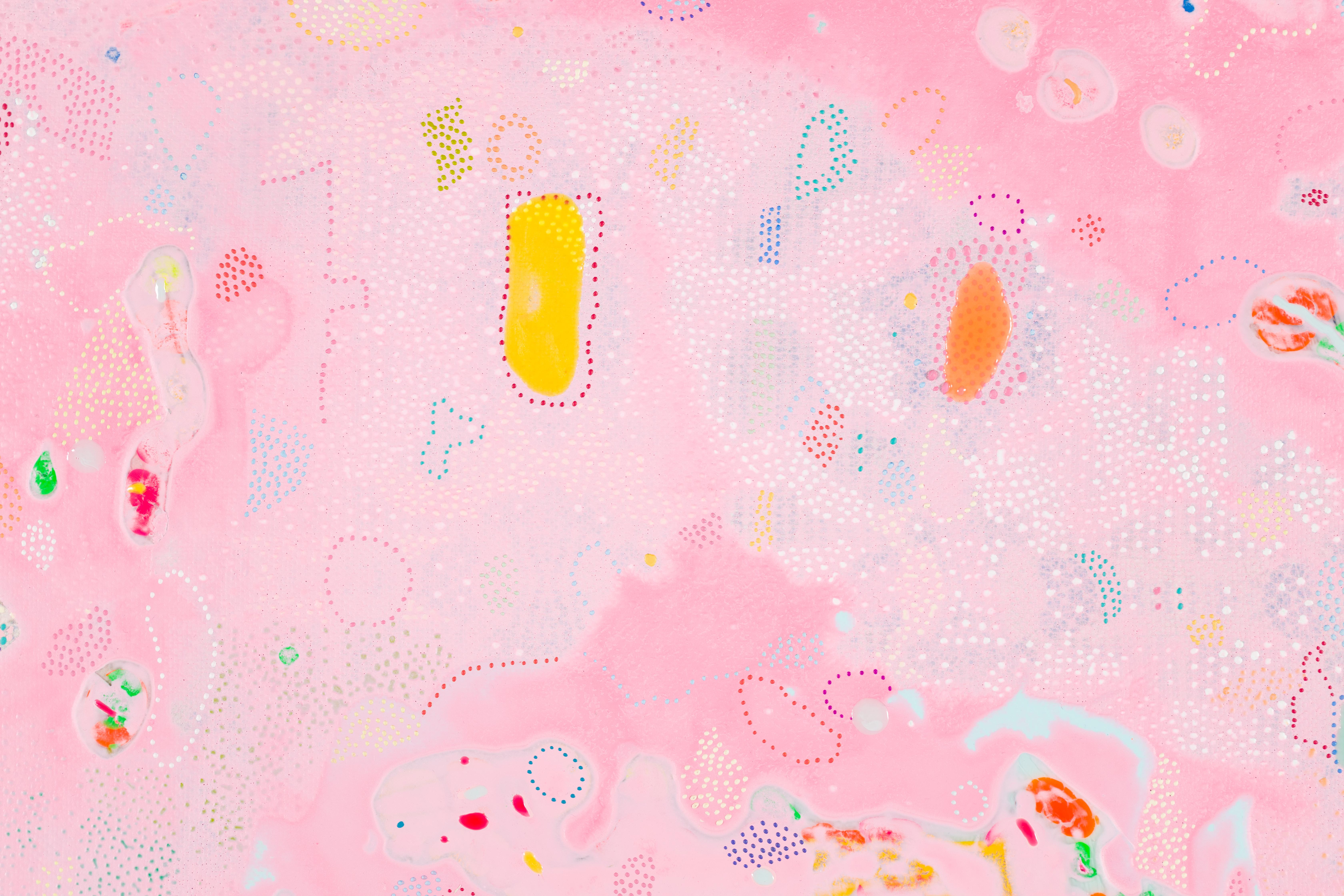 Kreislauf II (Pink), Abstract Painting, von Christine Nobel