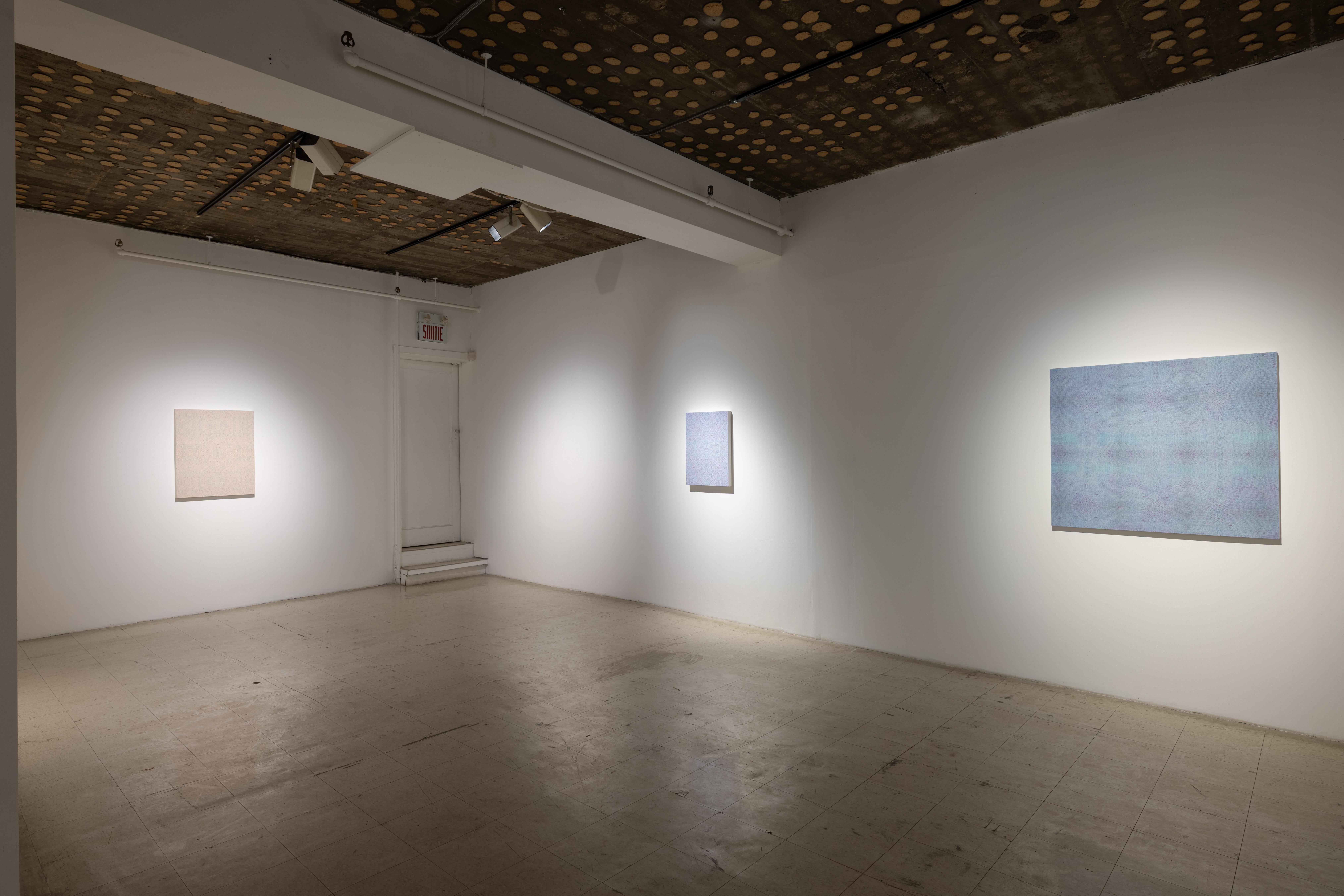 Notes IX - Gray Abstract Painting by Christine Nobel