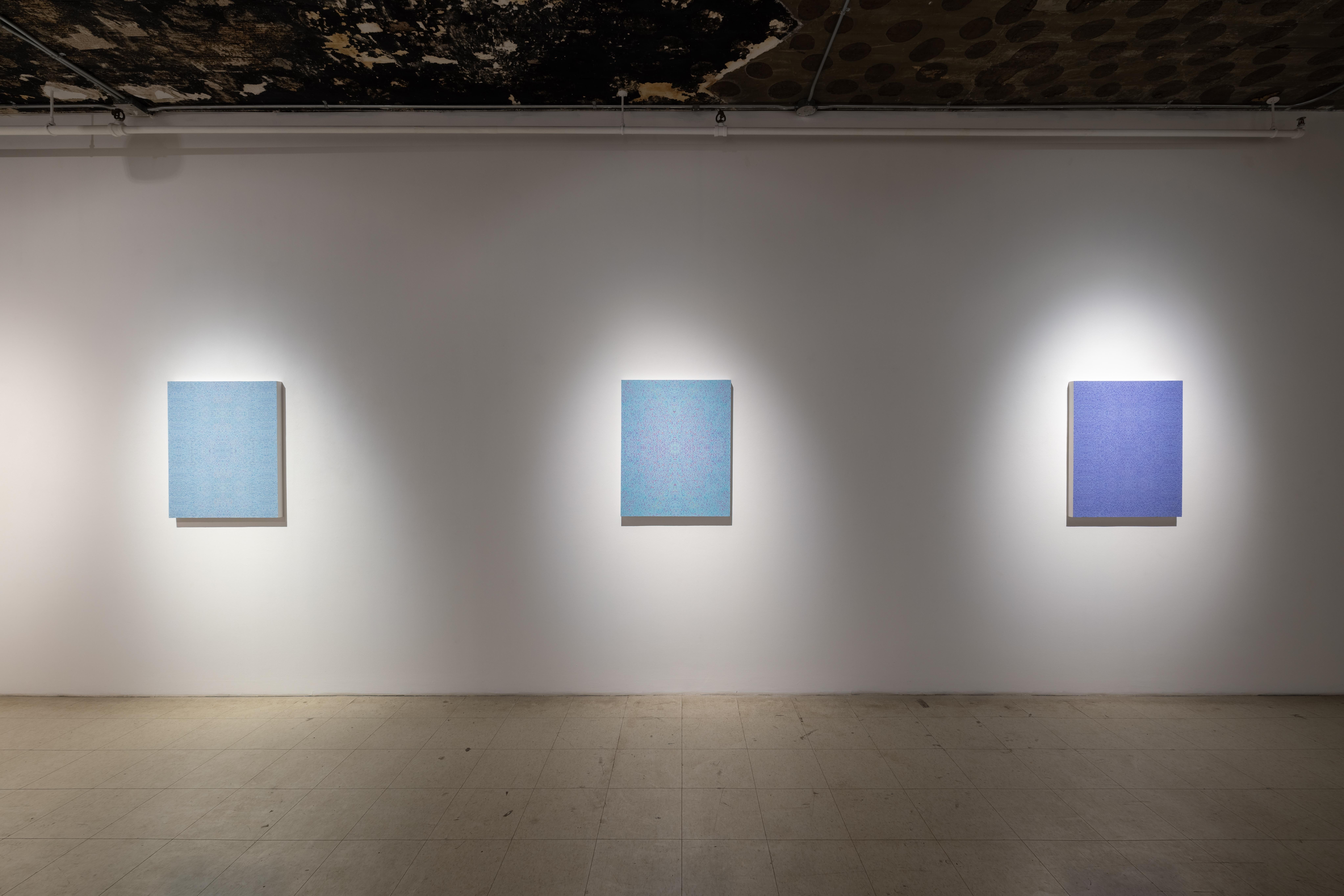 Christine Nobel’s latest exhibition, Notes Cosmiques, translates the act of painting into a form of cosmic notation. Nobel views colour not as static hues but as energy oscillating, orbiting, and colliding across the picture plane with the quiet