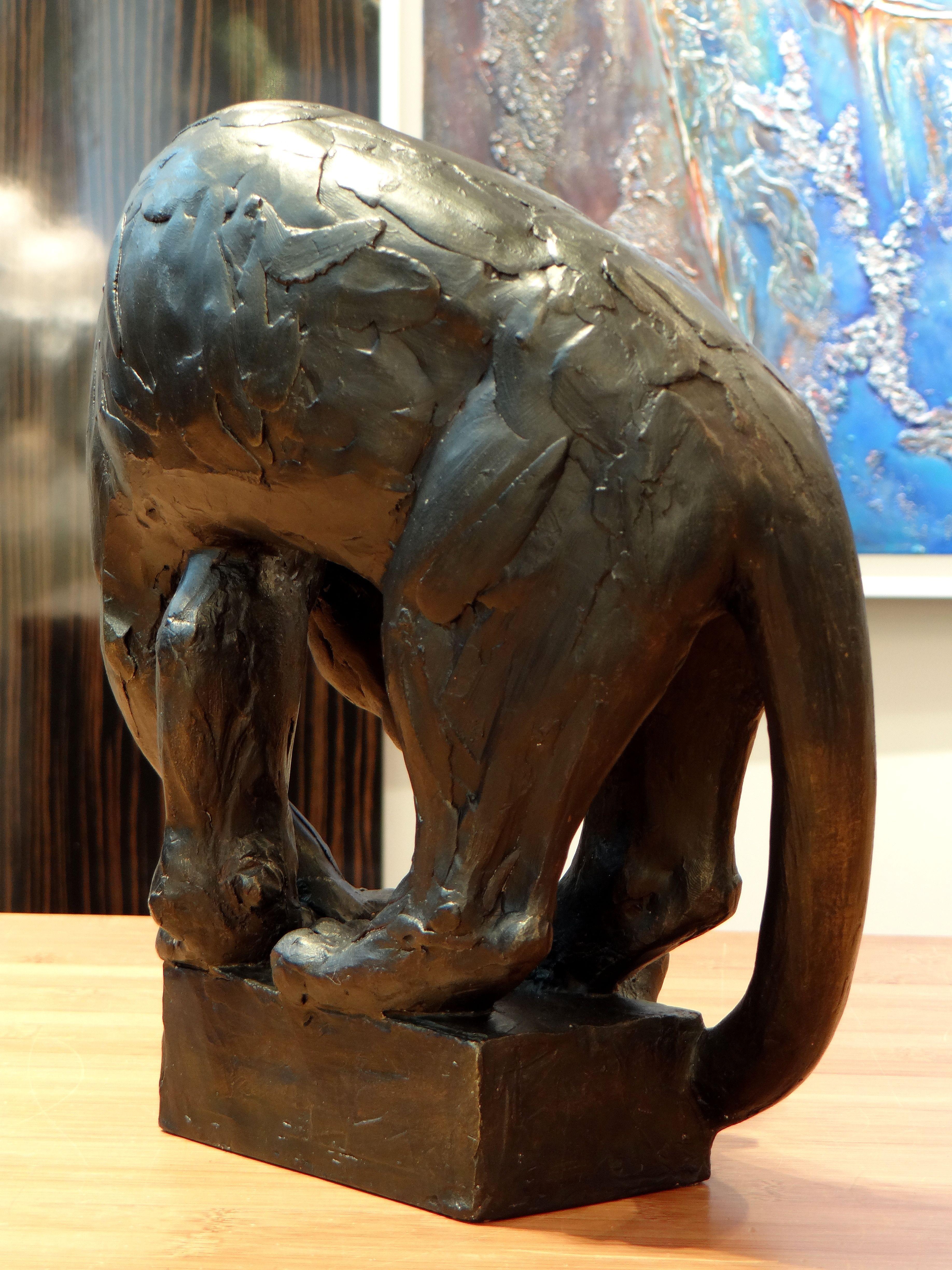 Other Christine Onillon, Perched Panther Sculpture, 2018 For Sale