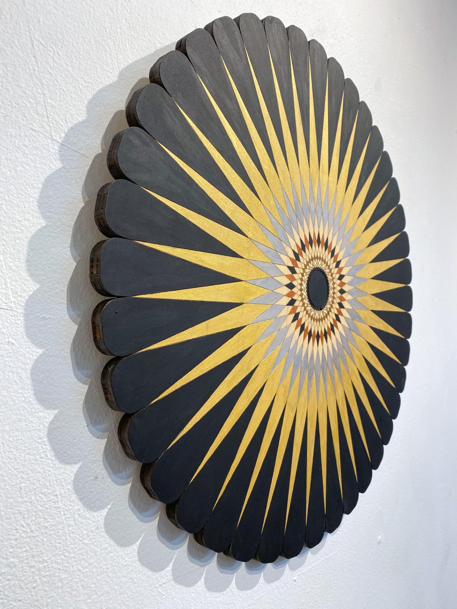 Starburst 1, Acrylic on Wood, Wall sculpture  by Christine Romanell 1