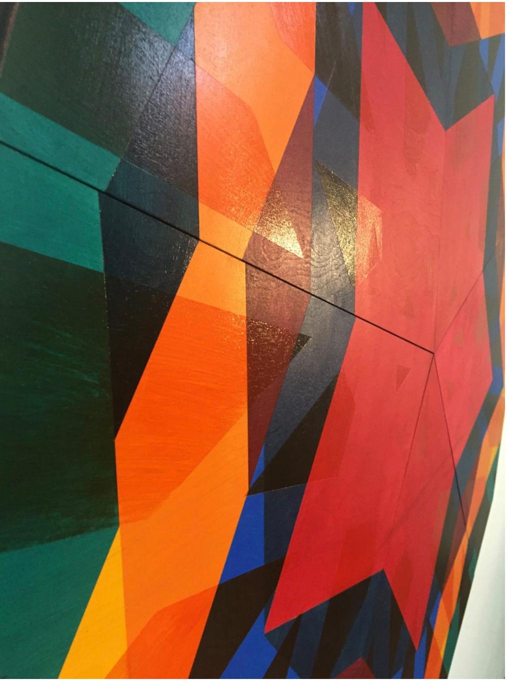 Taara, sculpture murale géométrique abstraite de Christine Romanell en vente 1