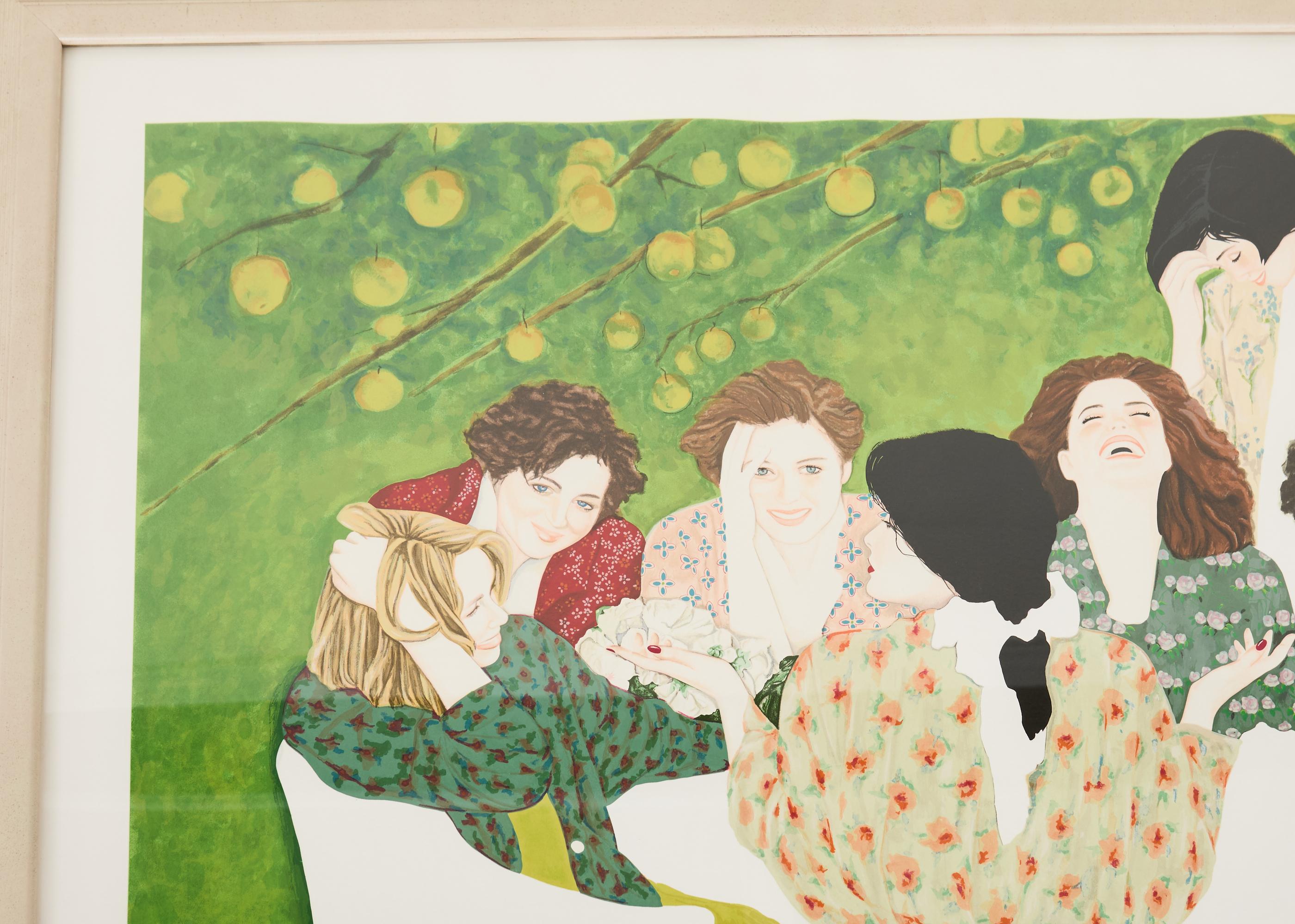 Américain Christine Rosamond Lithographie signée 