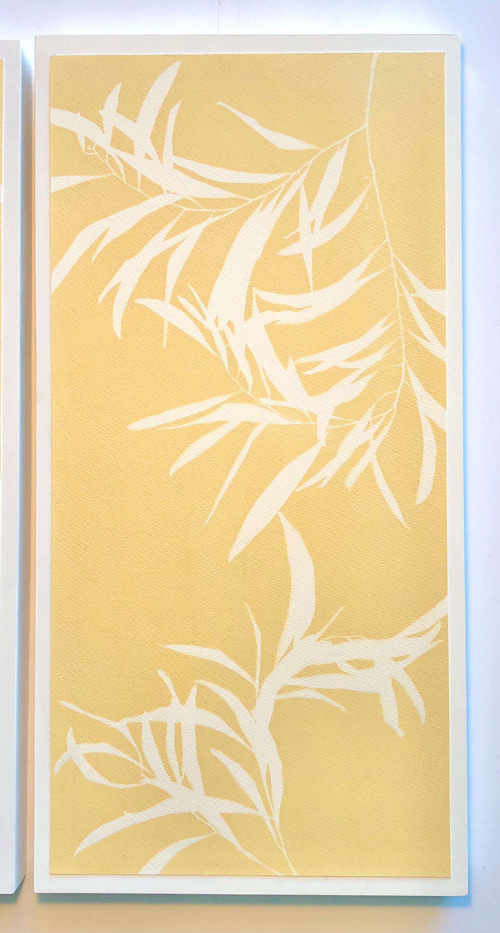 Daylight Diptych (Two 24 x 12 inch monotypes mounted on wood panels) For Sale 1