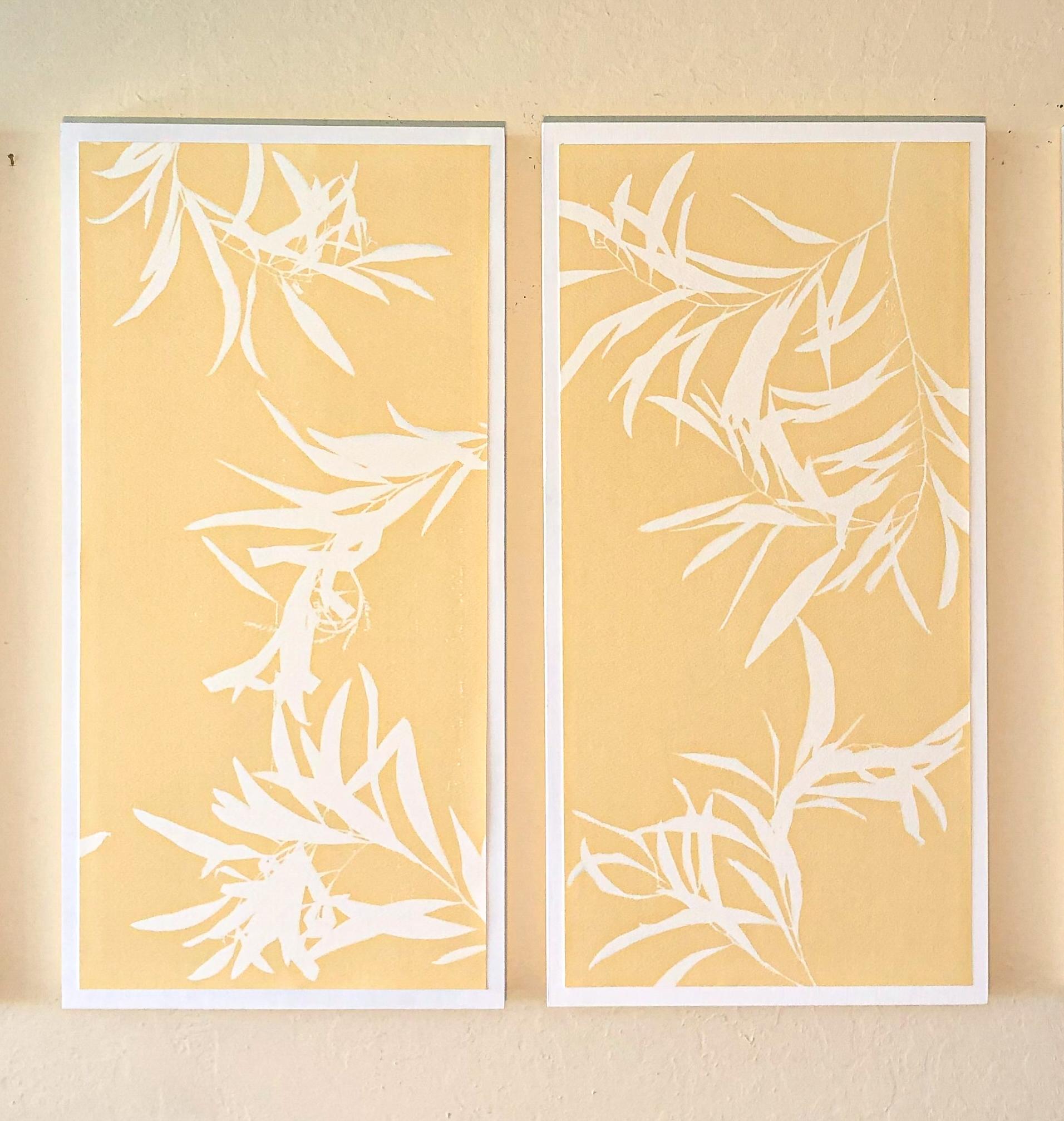 Diptyque Daylight (Deux monotypes de 24 x 12 pouces montés sur des panneaux de bois)