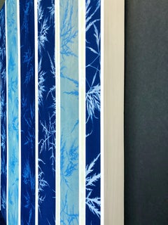 Into the Woods monotype collage mounted on birchwood panel (36 x 36 inches)